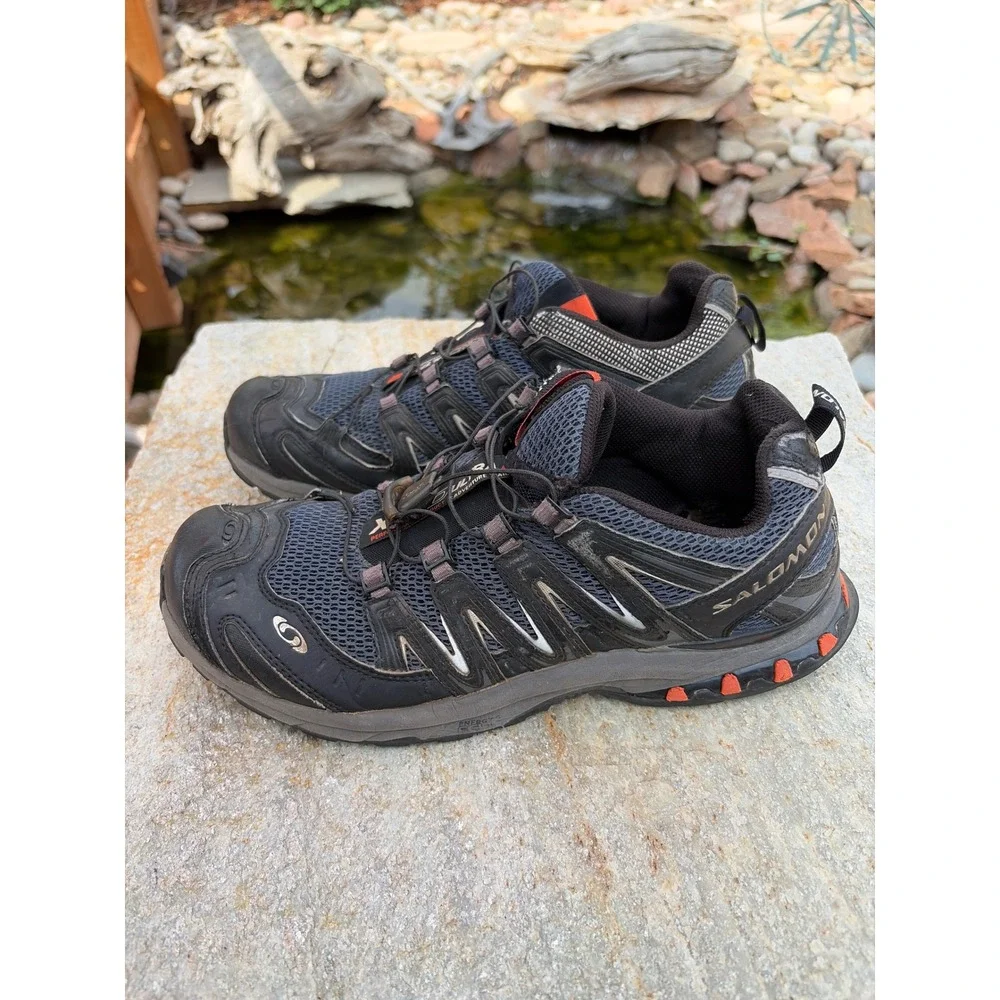 Salomon XA 3D Ultra 2 Trail Running Shoes Black Grey Orange Mens 10.5 112189